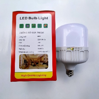 Bóng Đèn LED bulb 40W E27 (Ánh sáng trắng) CÔNG SUẤT CAO
