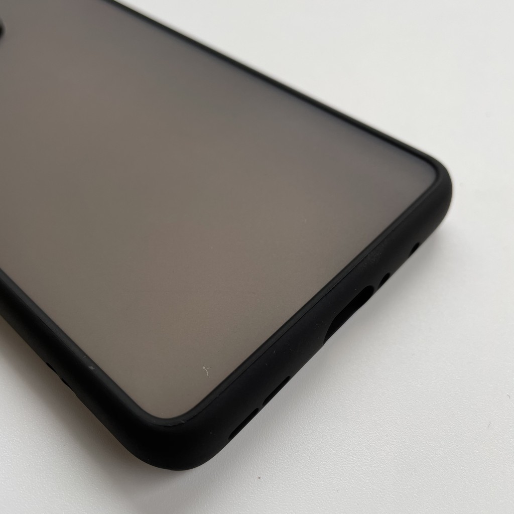 Ốp lưng cứng nhám mờ viền silicon bảo vệ camera cho Oneplus 8 Pro