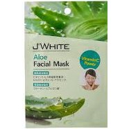 Miếng đắp mặt nạ dưỡng da J'White nội địa Nhật Bản_Chiết xuất mầm gạo, lô hội và thảo mộc