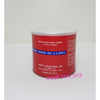 Mỡ bò ABRO SUPER RED LITHIUM GREASE Đỏ 454g