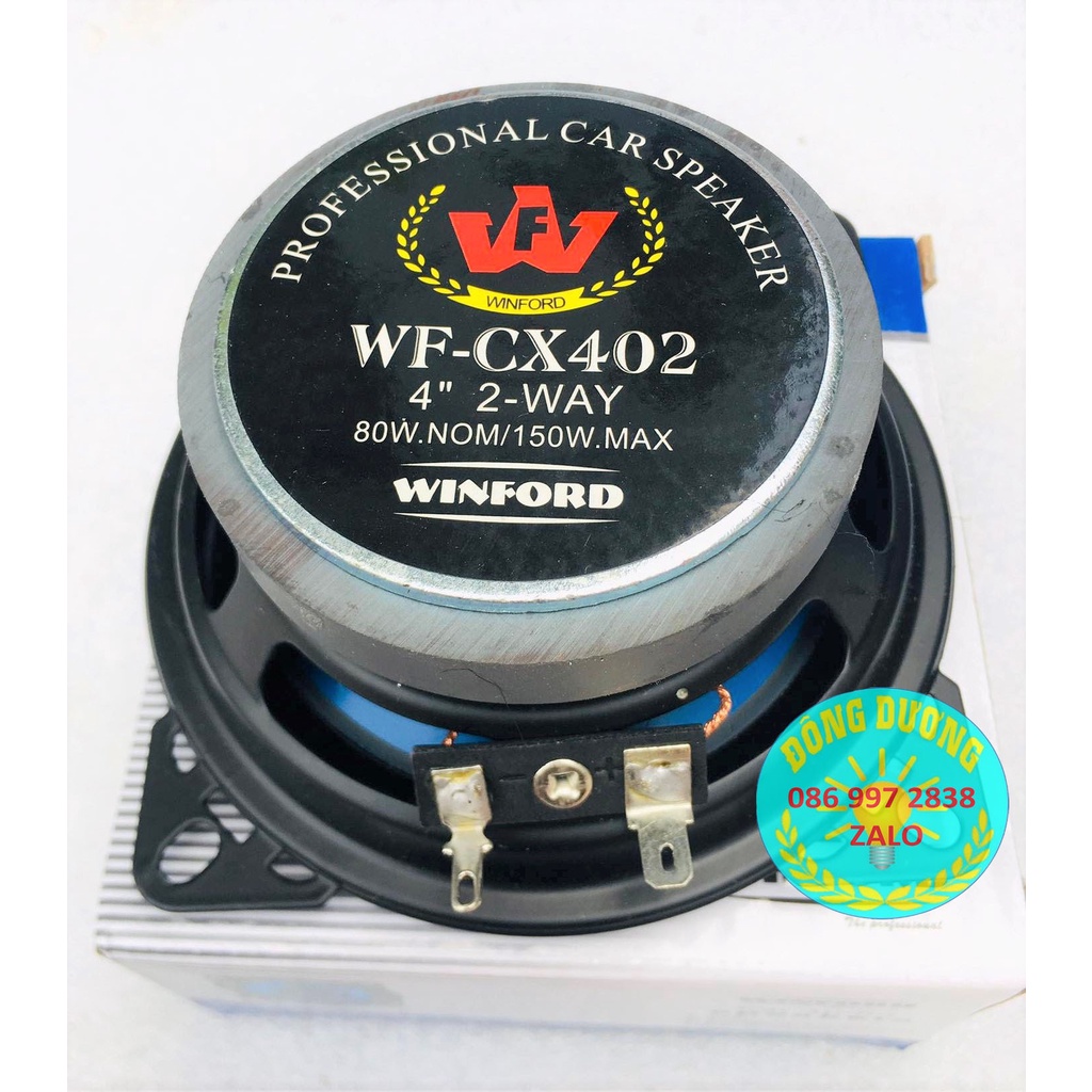 2 CÁI LOA Ô TÔ - LOA ĐỒNG TRỤC - WINFORD CX402 - GỒM CẢ BASS TREBLE