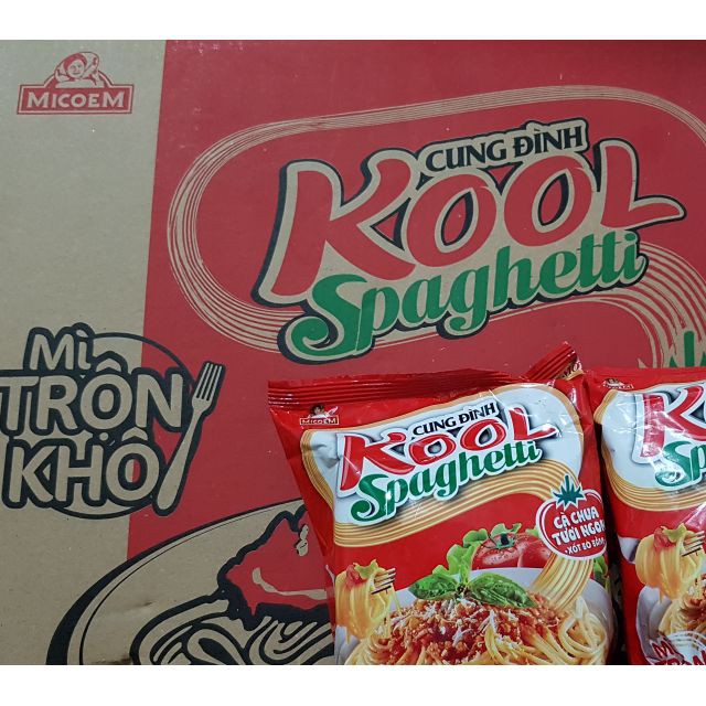 THÙNG MÌ CUNG ĐÌNH KOOL SPAGHETTI 30 GÓI