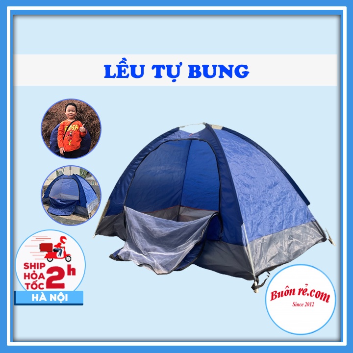 Lều cắm trại tự bung 1 cửa chống muỗi, chống tia UV - Lều du lịch cắm trại gấp gọn tiện lợi 01567