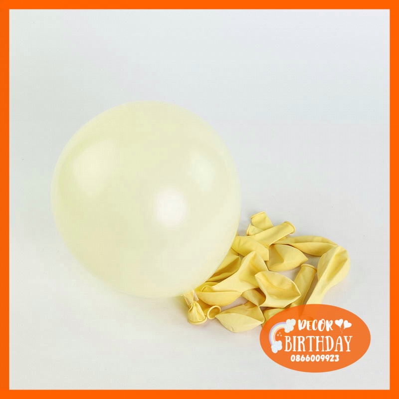 Bóng Bay Trang Trí Sinh Nhật MÀU PASTEL Cực Xinh Cho Bé, Bóng Dày Dặn, Kết Dải Bóng Đơn Giản