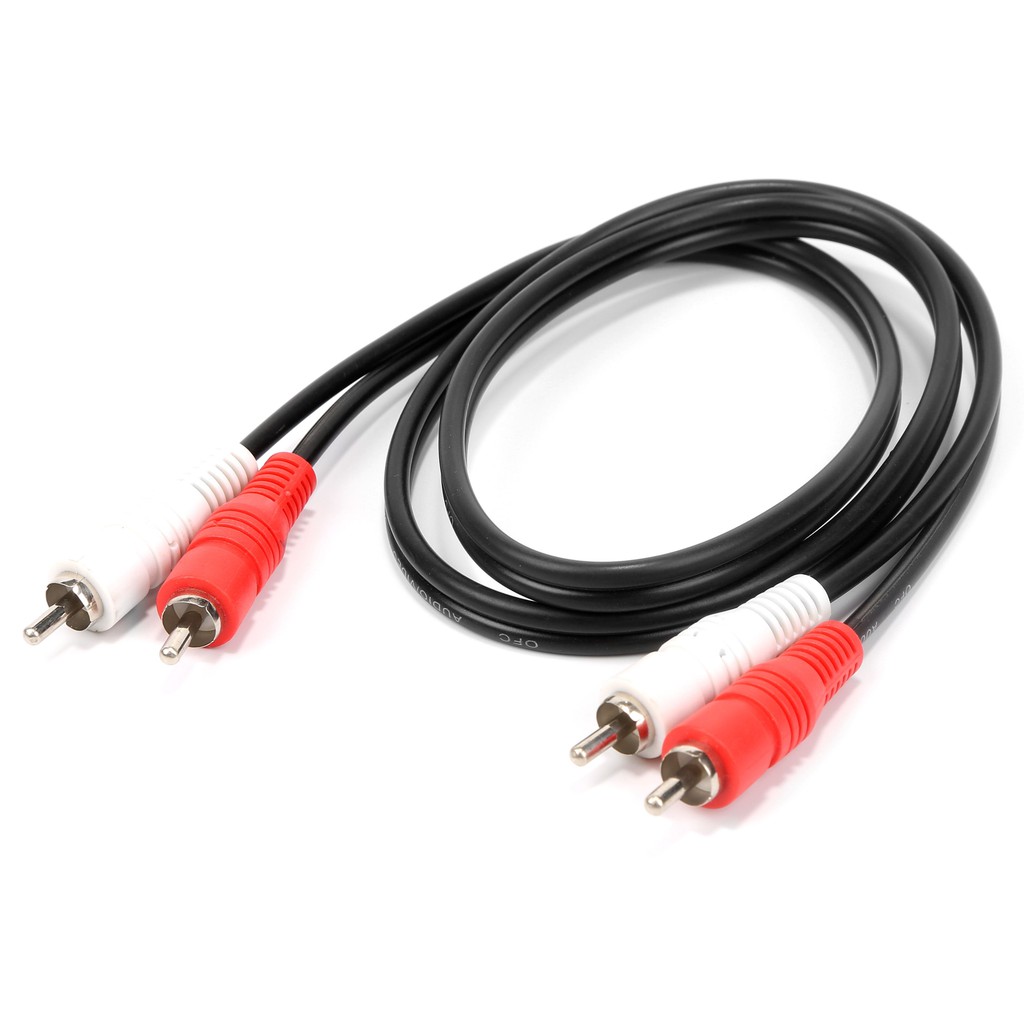 Cáp Chuyển Đổi Âm Thanh Hình Ảnh Đầu Đực 1.2M/3M/5M/10M】2 RCA Sang 2 Đầu RCA