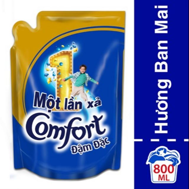 [Nhập HC1712 giảm 10%]Xả comfort 800ml 1 lần xả hương ban mai giá hấp dẫn.