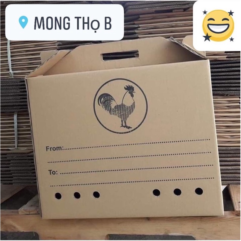 Thùng carton đựng gà