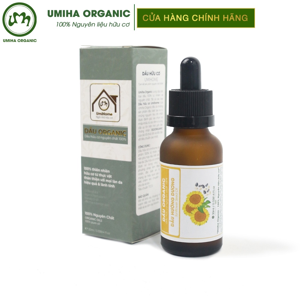 Dầu Hướng Dương UMIHA Nguyên Chất 10/30ml Cấp Ẩm Dưỡng Da Làm Chậm Quá Trình Lão Hóa