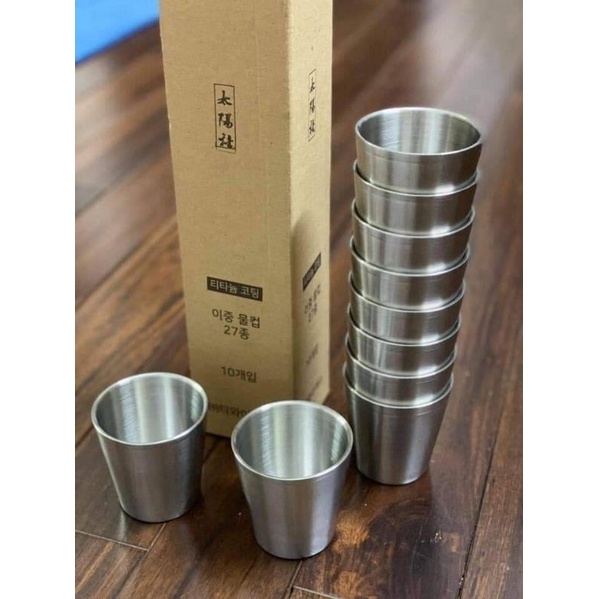 1 ly inox hàn quốc 150ml..