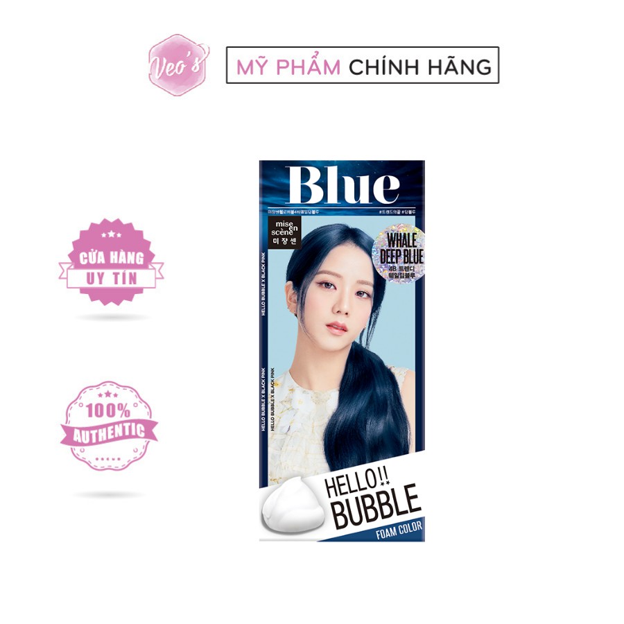 Nhuộm tóc Miseen Hello Bubble màu Whale Deep Blue