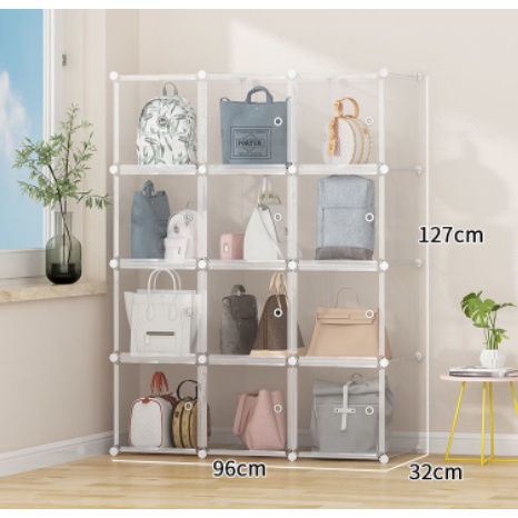 TỦ NHỰA GHÉP MÀU TRẮNG CỬA TRONG SUỐT SIÊU ĐẸP - GỌN NHẸ - GIÁ HỢP LÝ
