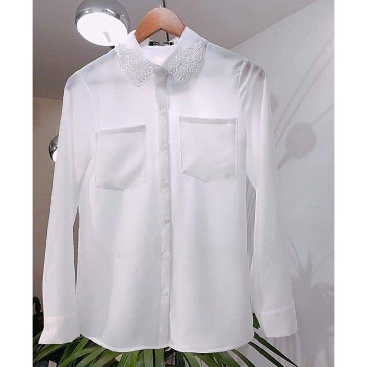Áo sơ mi cổ bẻ thêu túi ngực đẹp, chất !!!! Chip oval | BigBuy360 - bigbuy360.vn