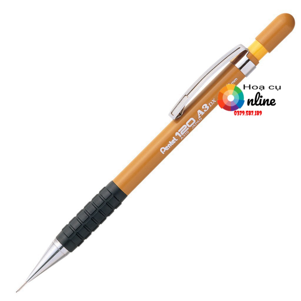 Chì bấm pentel 0.3/0.5/0.7/0.9 mm A3 Pentel 120 A3DX, Sensi-Grip® Mechanical Drafting Pencil - Họa cụ Online