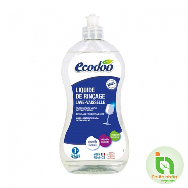Nước bóng sinh học cho máy rửa chén Ecodoo 500mL (đậm đặc) Rinsing liquid - specially for dishwashers