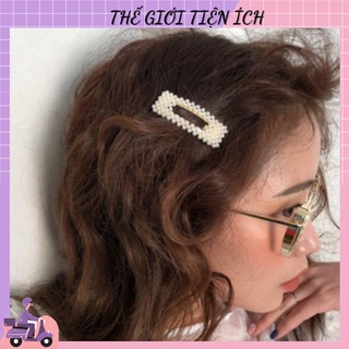 Kẹp Tóc Mái Hot Trend Đính Hạt 2020 Tiện Ích