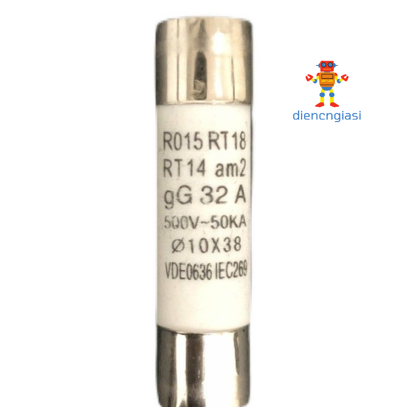 Đế cầu chì RT18-32X 1P / Cầu chì sứ 10x38