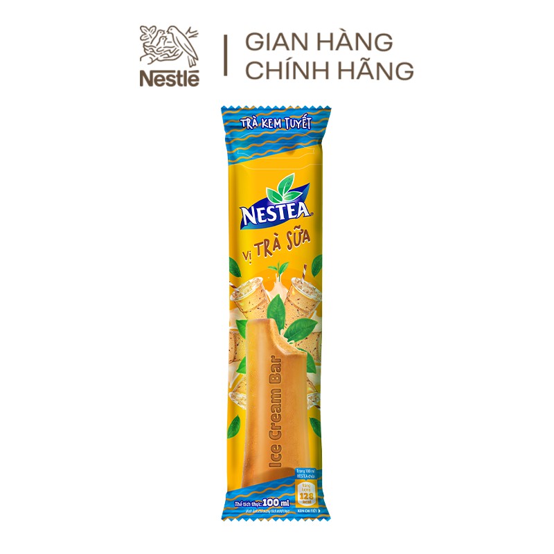 [Tặng 1 túi bao tử] Combo 3 hộp trà kem tuyết Nestea vị trà sữa (hộp 6 gói x 100ml)