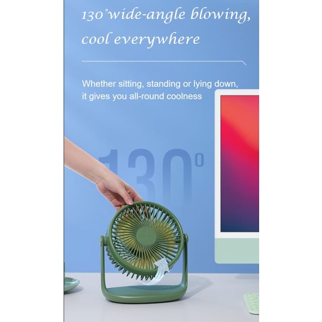 Quạt tích điện 10000MAH để bàn Yoobao văn phòng lên tới 50h sạc USB chạy êm, nhẹ nhàng, thiết kế tinh tế-B110