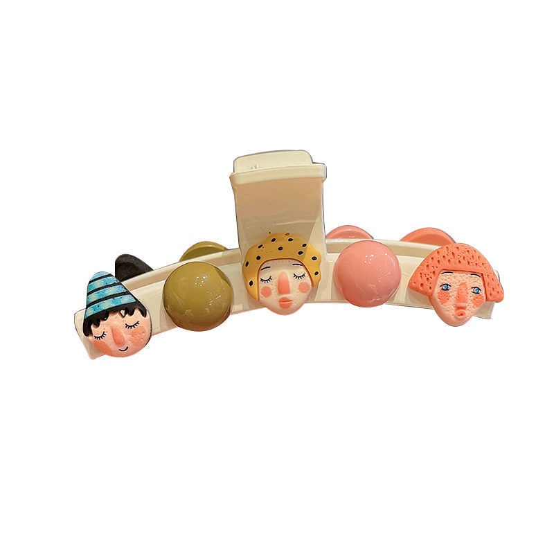 Kẹp tóc acrylic họa tiết hoạt hình dễ thương xinh xắn cho bé gái