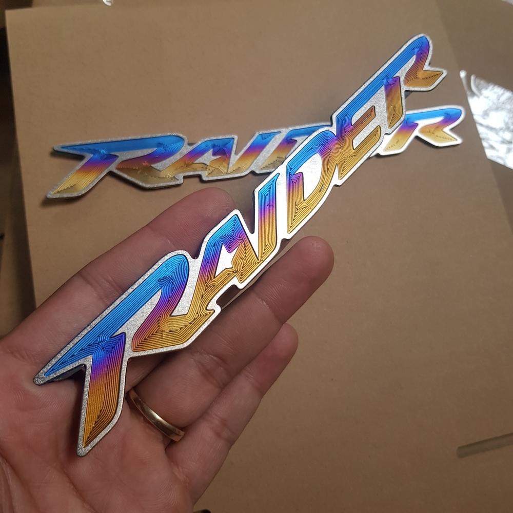 [GIÁ GỐC]  TEM DÁN XE MÁY CẶP CHỮ RAIDER TITAN ĐỘC ĐÁO TRANG TRÍ XE MÁY