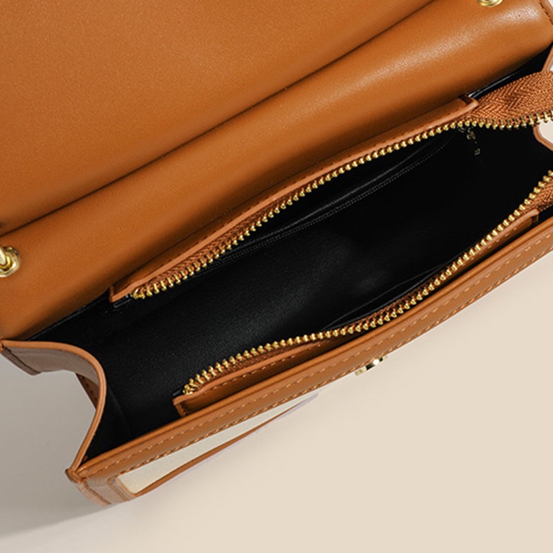 IELGY Túi Dưới Cùng Màu Sắc Tương Phản Phong Cách Retro niche Cao Cấp Dành Cho Nữ