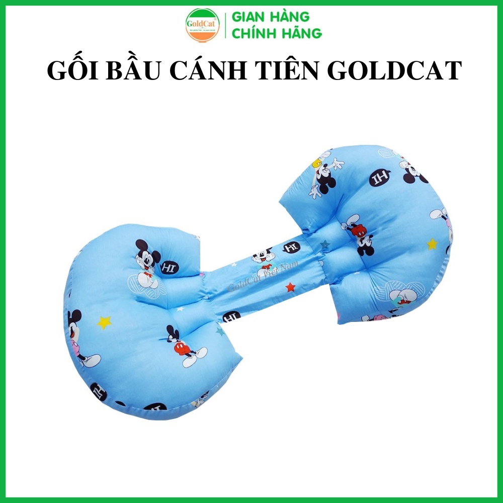 Gối mẹ bầu cánh tiên thương hiệu GOLDCAT size lớn, trọng lượng lên tới 1kg.