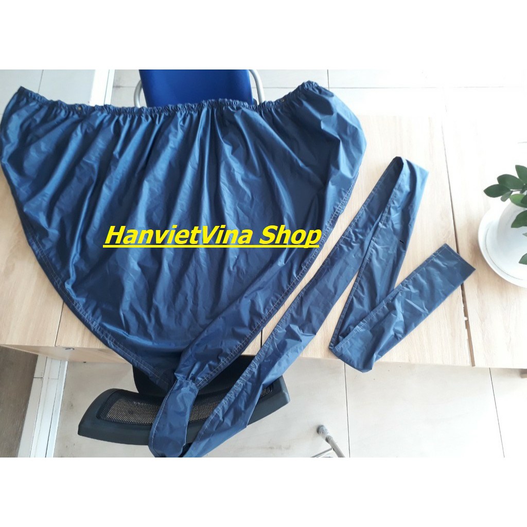 Áo vệ sinh máy lạnh có đuôi, giá rẻ siêu sốc - Xanh đen - kèm 2 dây sỏ