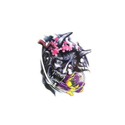 Hình xăm dán mặt quỷ + tặng hình mini