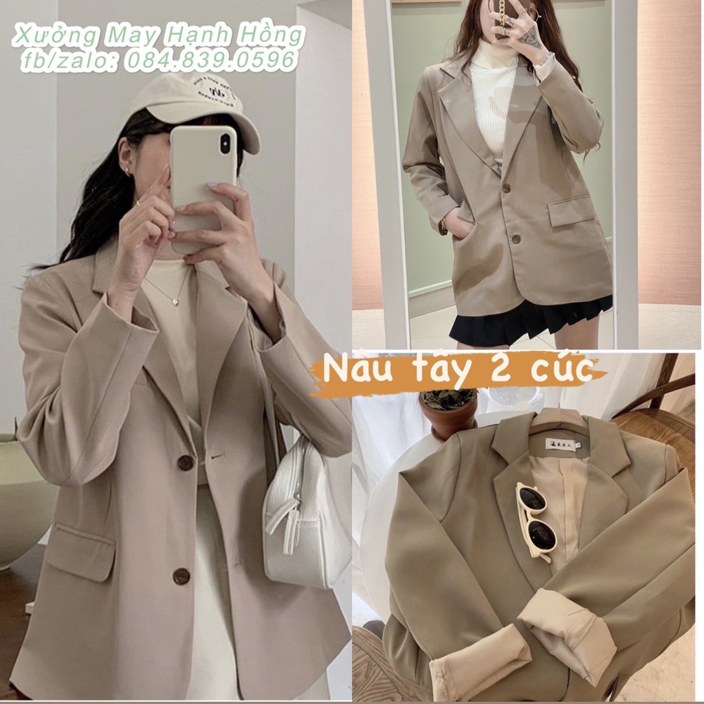 Áo blazer kẻ hàn quốc nhiều mẫu kèm ảnh thật