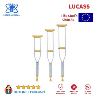 ĐÔI NẠNG NÁCH HỢP KIM NHÔM LUCASS C25/C92 – Nạng nách hỗ Trợ Cho Người Già, Người Bệnh