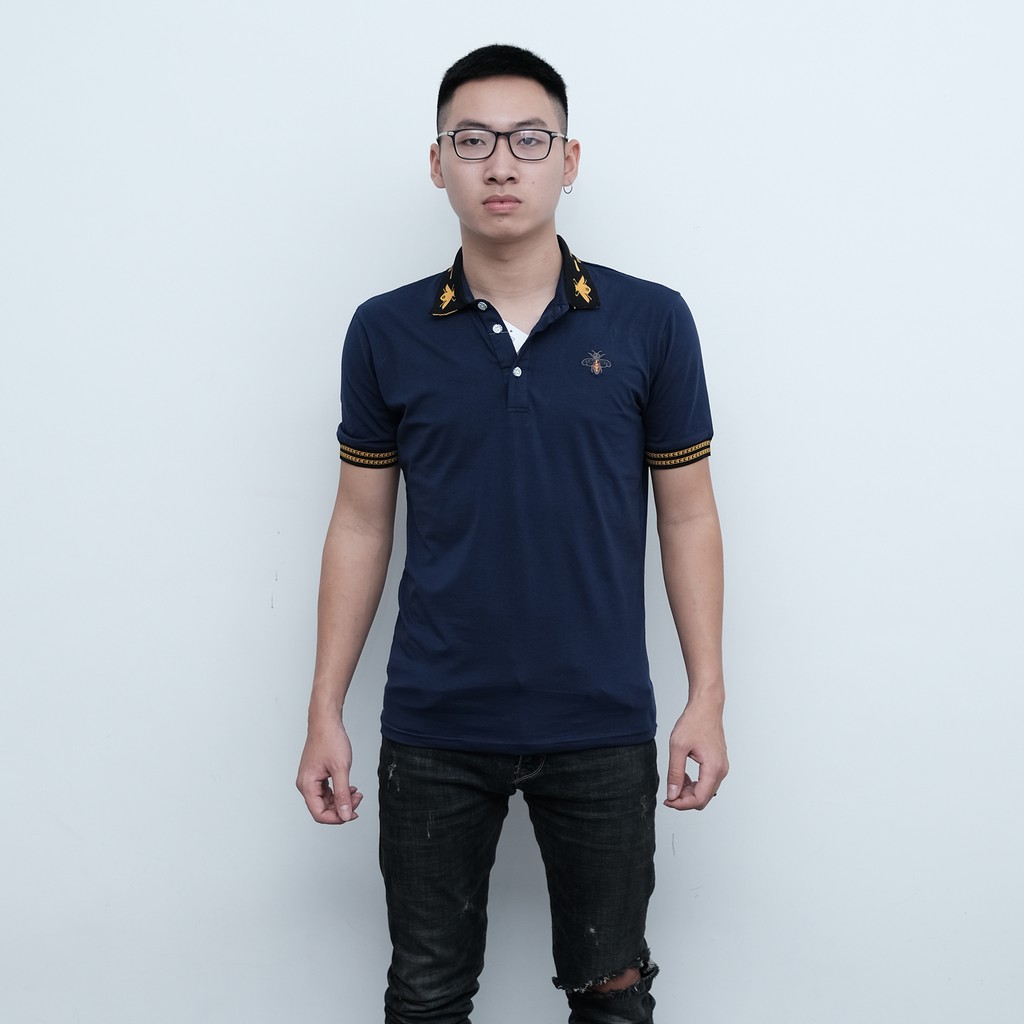 Áo Polo Nam con ong Cotton ❌ HOT TREND ❌ Áo polo 100% cotton thoáng mát kiểu dáng độc lạ. | BigBuy360 - bigbuy360.vn