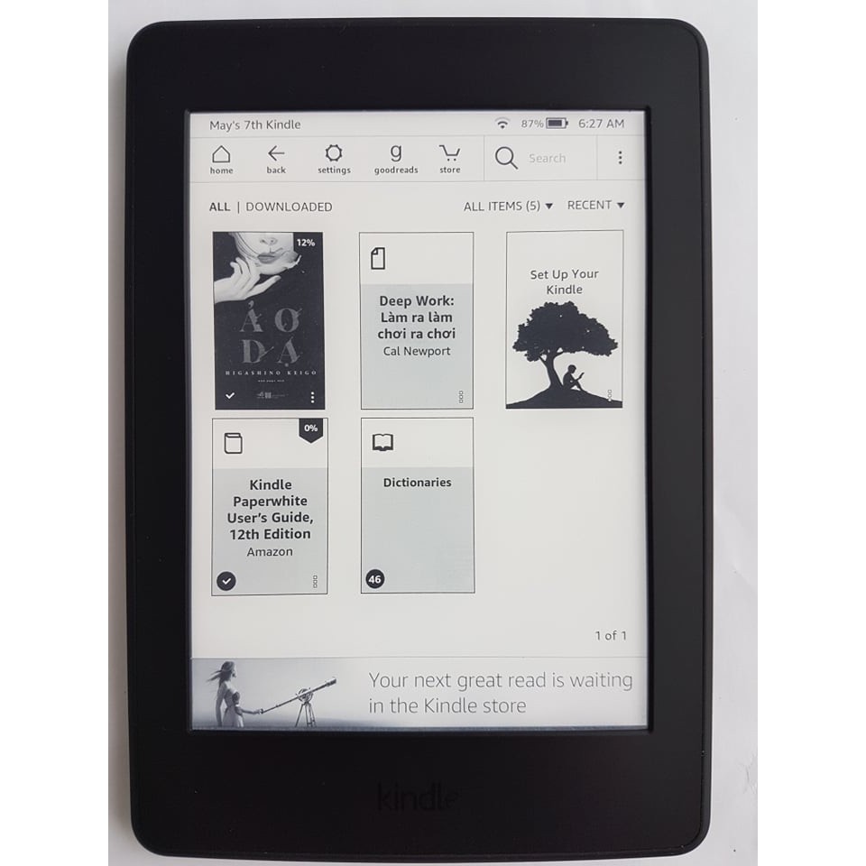 Máy đọc sách Kindle Paperwhite gen 3 hàng Likenew | BigBuy360 - bigbuy360.vn