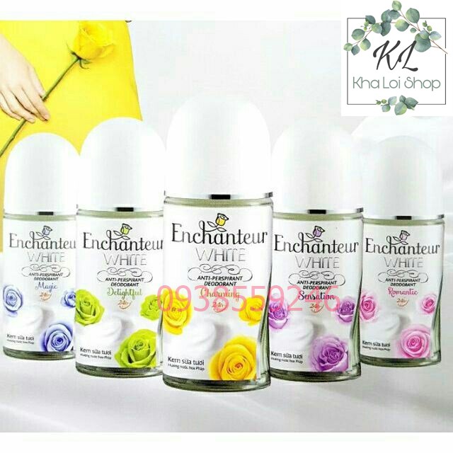 Lăn Khử Mùi Enchanteur Trắng Da (Đục) 50ml