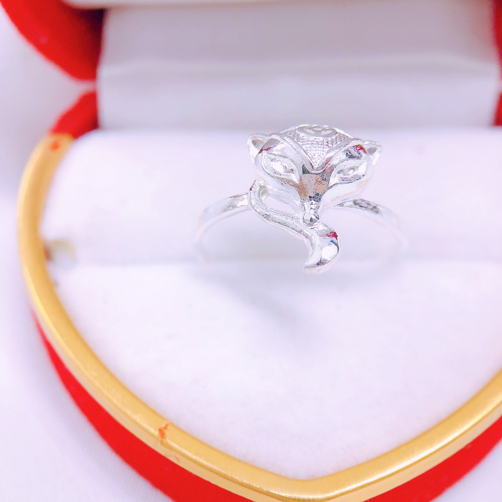 Nhẫn nữ bạc ta nhẫn hồ ly dáng mới trẻ trung xinh xắn - Trang sức bibi
