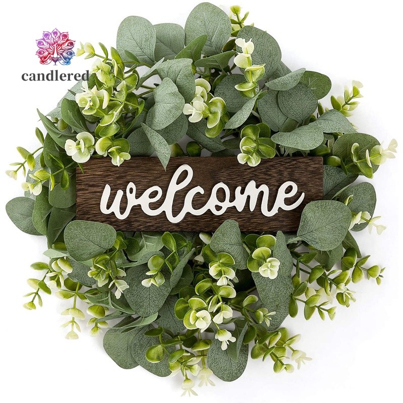 Bảng Treo Cửa Bằng Gỗ Có Chữ Welcome Độc Đáo