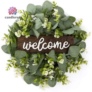 Bảng Treo Cửa Bằng Gỗ Có Chữ Welcome Độc Đáo