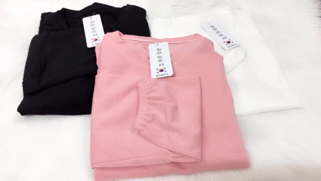 Ao pull dài tay điệu kèm ảnh thật