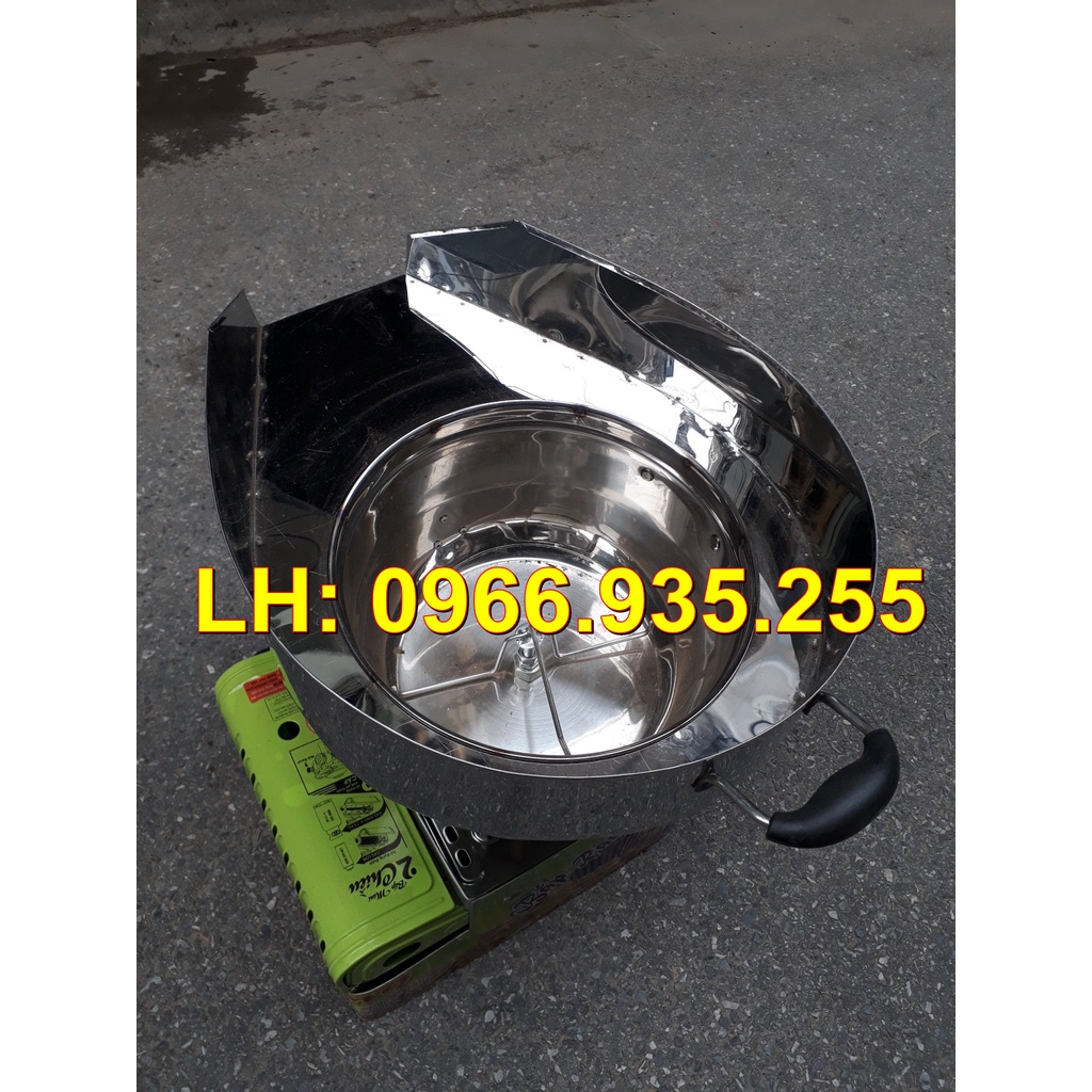 Nồi nổ bắp rang bơ ga 2 van, nồi 30