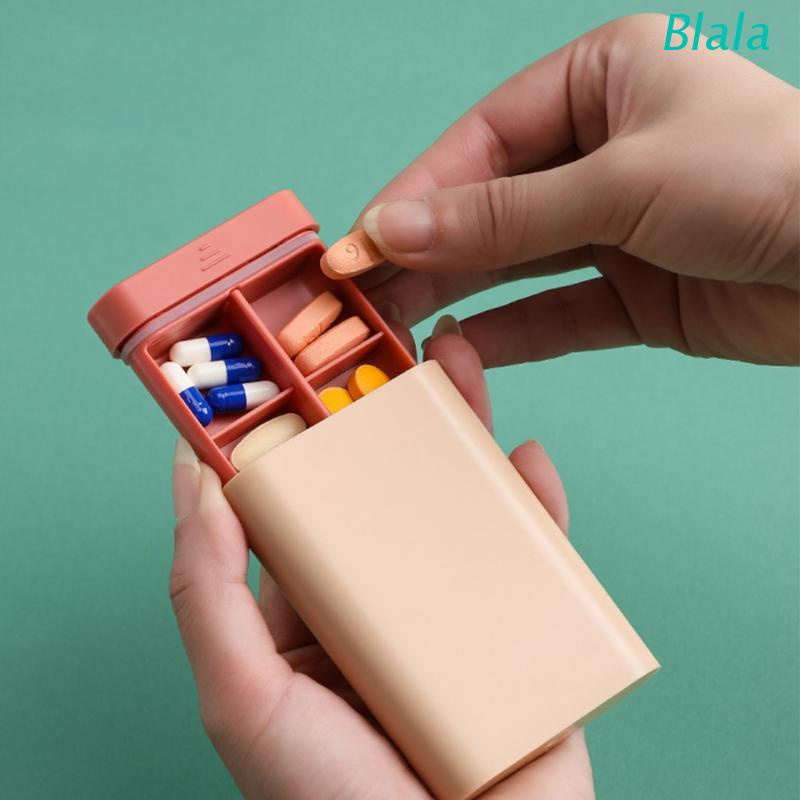 Hộp Đựng Thuốc Mini Chống Ẩm 6 Ngăn Tiện Dụng