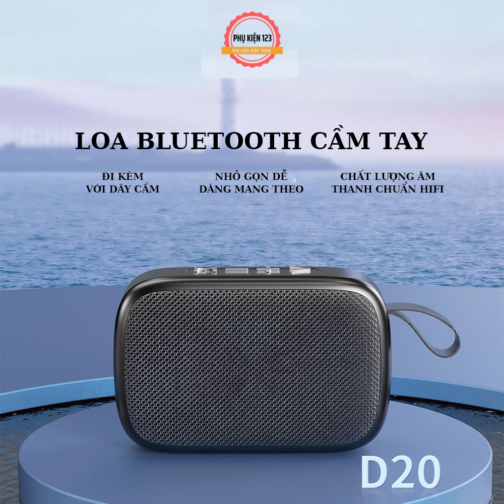 Loa Bluetooth không dây cầm tay Wekome D20 USB V5.0 kiểu dáng thời trang