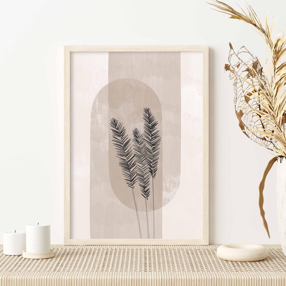 Tranh BOHO trừu tượng treo tường kích thước 50*70cm, tặng kèm đinh 3 chân treo tranh, bảo hành 12 tháng