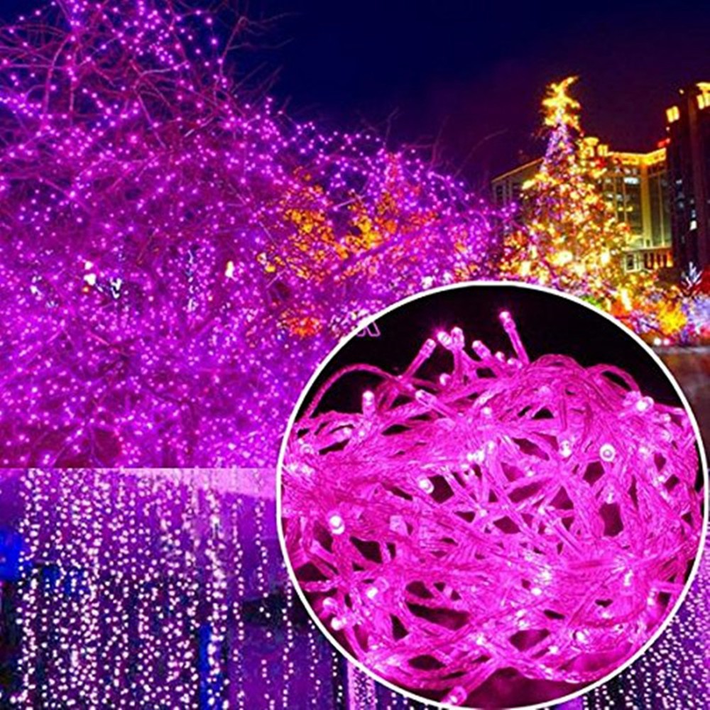 SÉT 10 DÂY ĐÈN LED TRANG TRÍ CHỚP - HỒNG