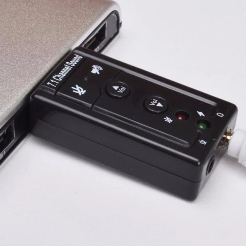 USB Sound 7.1 - Card Sound Chuyển Đổi Âm Thanh Từ Cổng USB Ra Cổng 3.5 Mic Và Tai Nghe