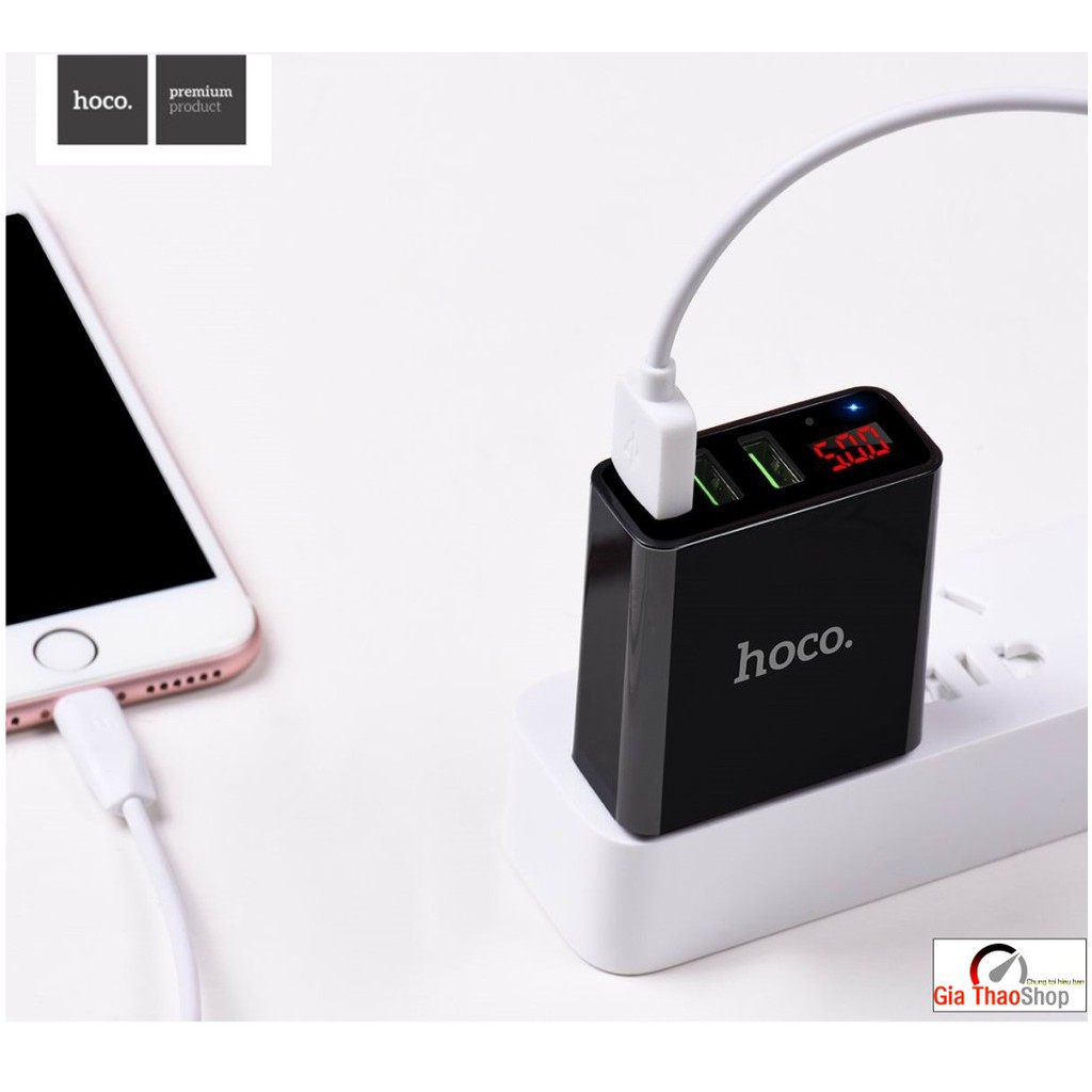 Củ Sạc Nhanh HOCO C15 màn hình LCD 3 cổng USB Cốc sạc HOCO C15 Chính Hãng | WebRaoVat - webraovat.net.vn