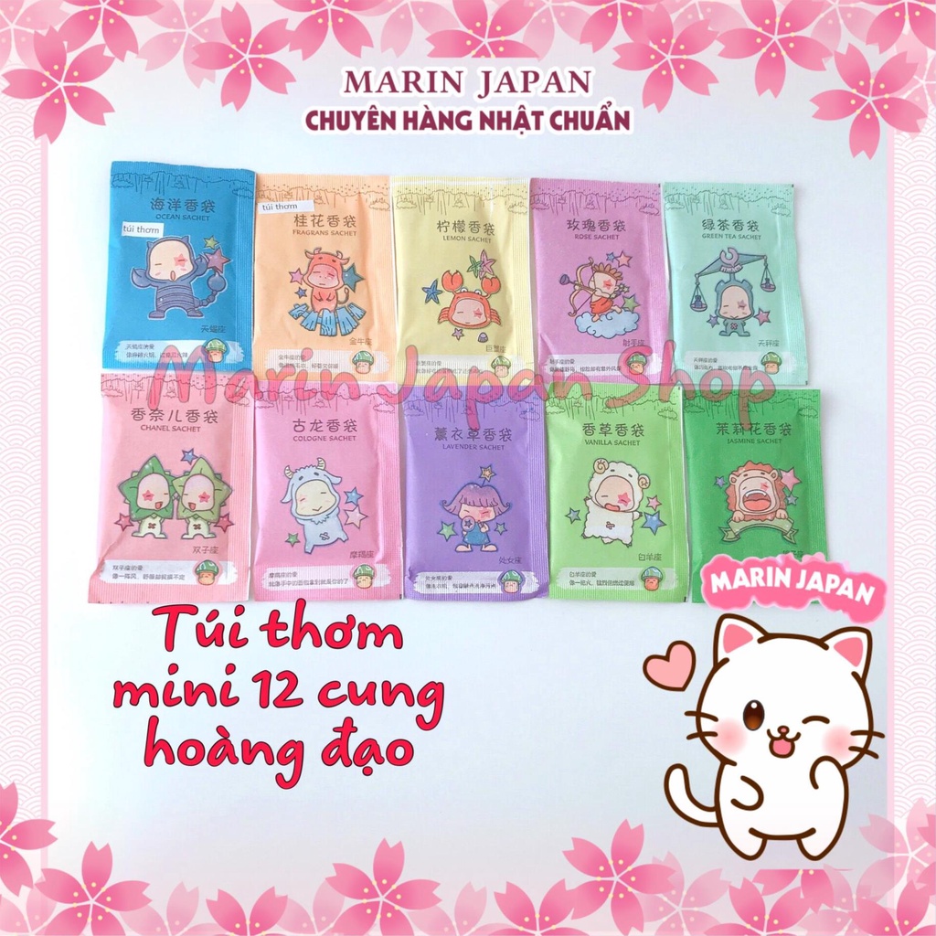 Túi thơm mini hương thơm bền lâu 12 cung hoàng đạo