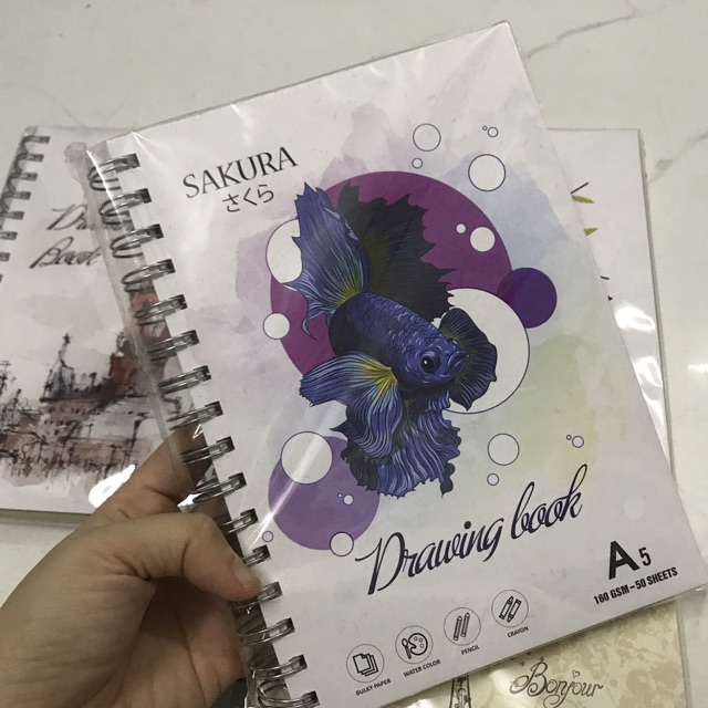 SỔ VẼ LÒ XO DRAWING BOOK [50 tờ]