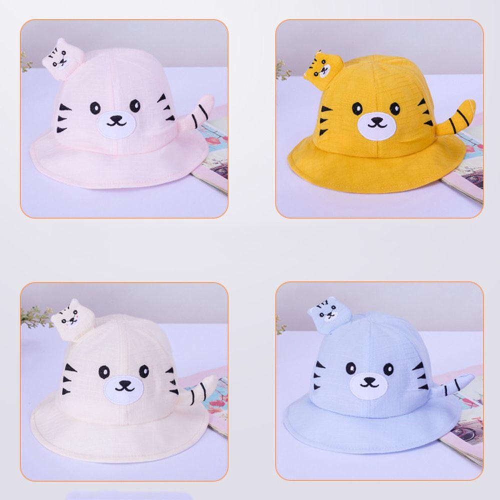 Mũ Bucket Mềm Mại In Họa Tiết Thỏ Hoạt Hình Thời Trang Đi Biển Cho Bé Trai Và Gái
