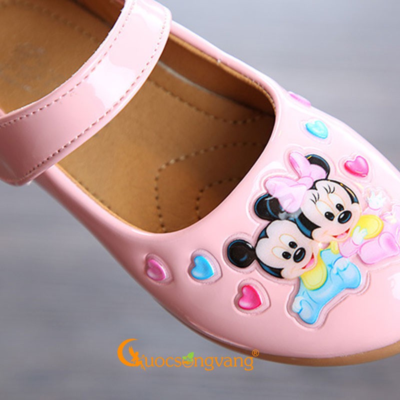 Giày bé gái micky mouse giày học sinh quai cài GLG109 Cuocsongvang