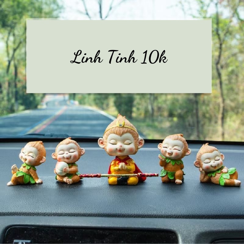 Tượng Tôn ngộ không để bàn, trang trí ô tô đáng yêu  mang lại an nhiên trong cuộc sống - Linh Tinh 10k