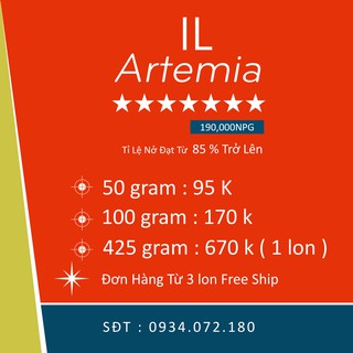 Artemia IL 7 sao 1 hộp